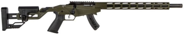 RUG 8409 PRECISION 22LR 18IN TACT GREEN 15R
