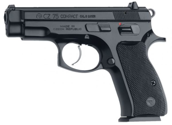 CZ 75 Compact 9mm 3.75" BarrelFixed Sights 10+1 Black 01190 - Image 2