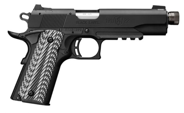Browning 1911-22 Black Label 22LR 4.875" Barrel W/ White...