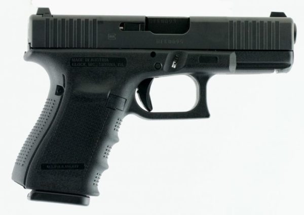 Glock 19 G4 9MM 4" Barrel 15 Rd Front Serrated Black PG1950433FS