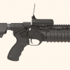 LMT Rail Mount Complete Shoulder Frame M203 40mm - Image 2