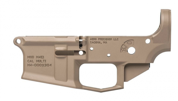 Aero Precision M4E1 Stripped Lower Receiver - FDE Cerakote - Image 2