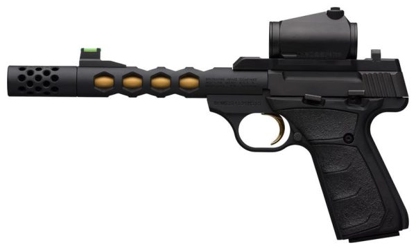 Buck Mark Vision Black/Gold Suppressor Ready - Vortex Red Dot