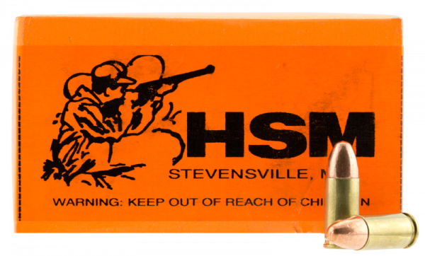 HSM/Hunting Shack Training Brass 9mm 115-Grain 50-Rounds FMJ