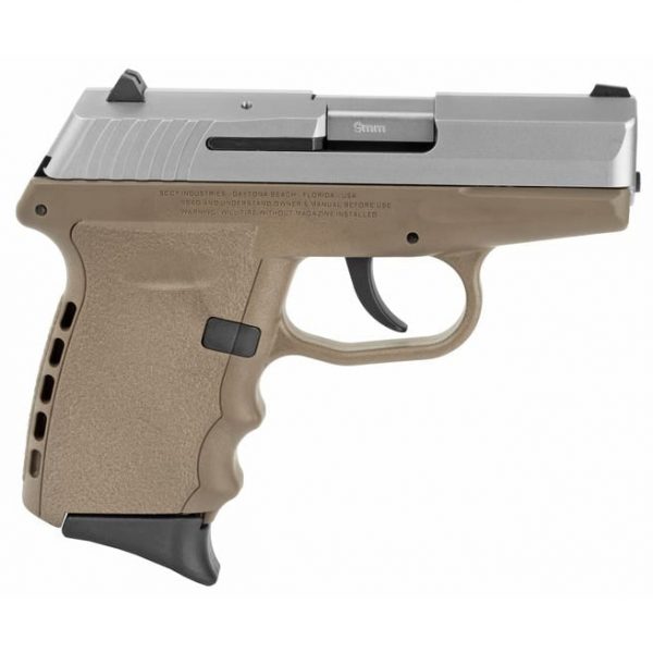 SCCY CPX-2 Flat Dark Earth / Stainless 9mm 3.1" Barrel 10-Rounds - Image 2