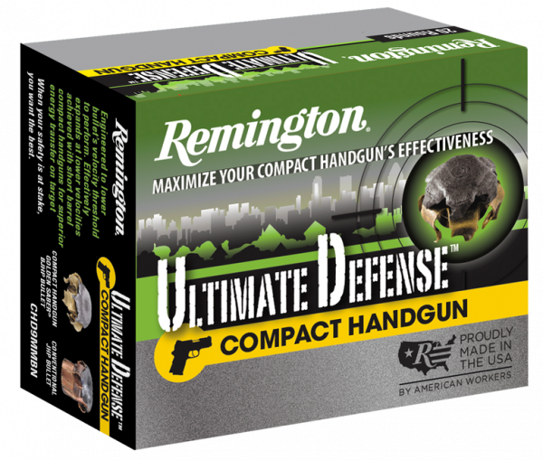 Remington Ultimate Defense Nickel Plated Brass .45 ACP 230 Grain 20-Rounds BJHP