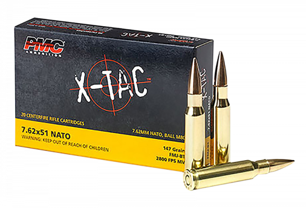 PMC Ammunition X-Tac Brass 7.62 X 51 / .308 147-Grain 20-Rounds FMJBT