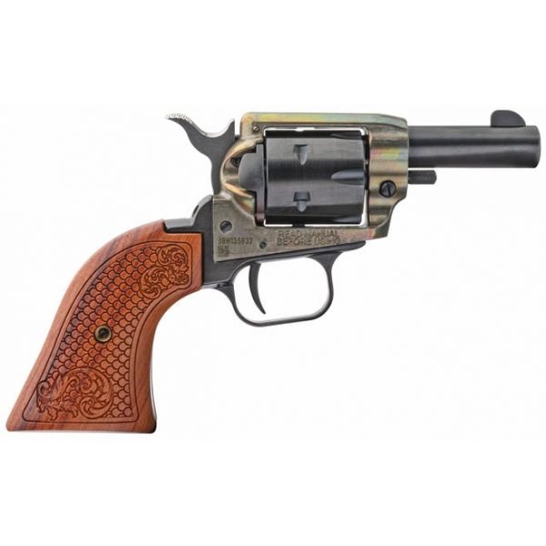 Heritage Firearms Barkeep .22 LR/.22 Mag 2" Barrel 6-Rounds Custom Scroll Wood Grip - Image 2