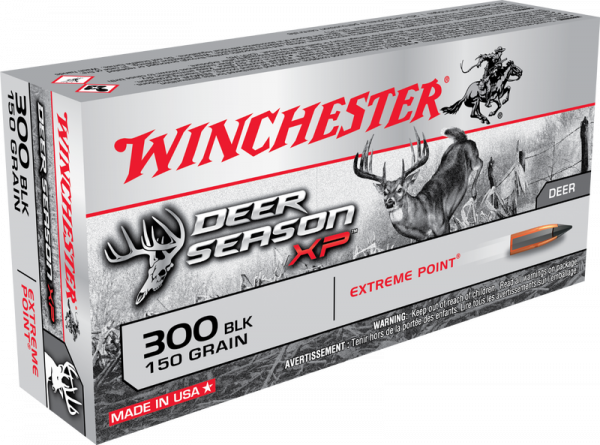 Winchester Deer Season XP Brass .300 AAC Blackout 150-Grain 20-Rounds EPPT