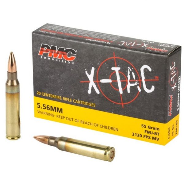 PMC Ammunition X-Tac Brass 5.56 NATO 55-Grain 20-Rounds FMJBT - Image 2