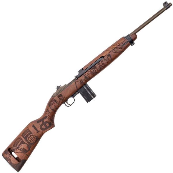 Auto Ordnance Thompson D-Day M1 30 Carbine 18in Brown Semi Automatic Rifle - 15+1 Rounds