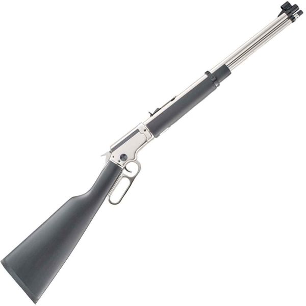 Chiappa LA322 Kodiak Cub Chrome Matte Black Lever Action Rifle - 22 Long Rifle - 18.5in