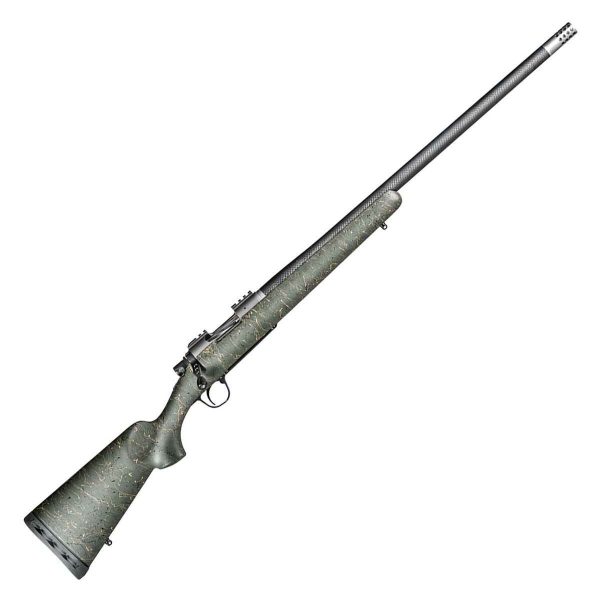 Christensen Arms Summit Ti Natural Titanium Green w/ Black/Tan Webbing Bolt Action Rifle- 6.5 PRC