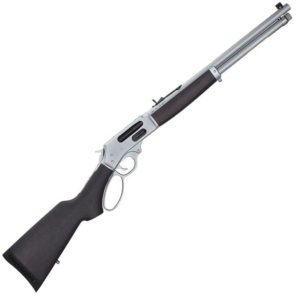 Henry All-Weather Side Gate Hard Chrome Satin Silver Lever Action Rifle - 45-70 Government - 18.43in