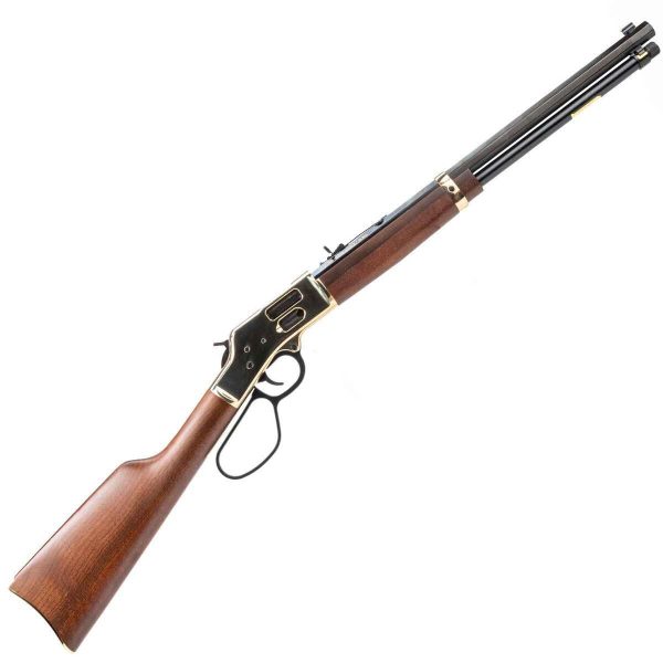 Henry Big Boy Brass Side Gate Polished Hardened Brass Lever Action Rifle - 44 Magnum - 20in