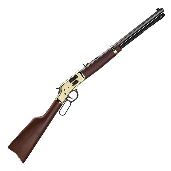 Henry Big Boy Brass Side Gate Polished Hardened Brass Lever Action Rifle - 45 (Long) Colt - 20in