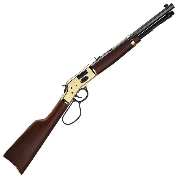 Henry Big Boy Brass Side Gate Polished Hardened Brass Lever Action Rifle - 45 (Long) Colt - 20in