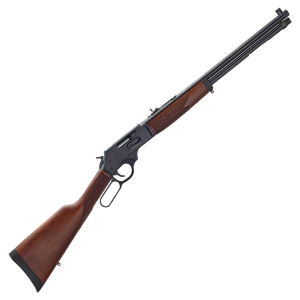 Henry Steel Lever Action Side Gate Blued Steel Lever Action Rifle - 360 Buckhammer - 20in