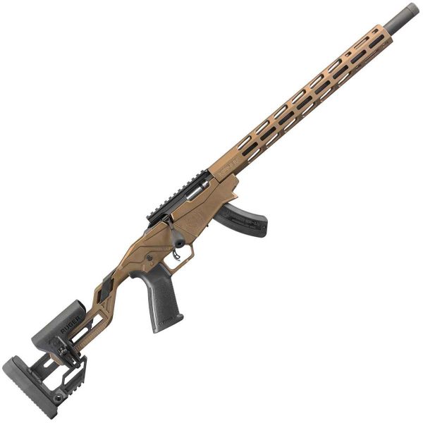 Ruger Precision Rimfire Burnt Bronze/Black Bolt Action Rifle - 22 Long Rifle