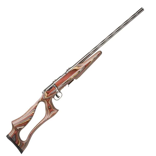 Savage 93R17 BSEV Satin Stainless/Royal Jacranda Laminate Bolt Action Rifle