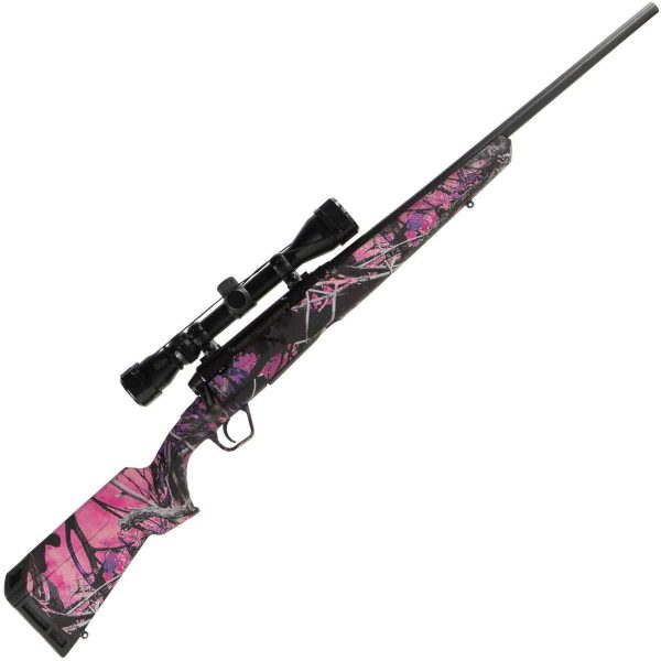 Savage Arms Axis XP Camo - Compact With Weaver Scope Black/Muddy Girl Bolt Action Rifle - 7mm-08 Remington