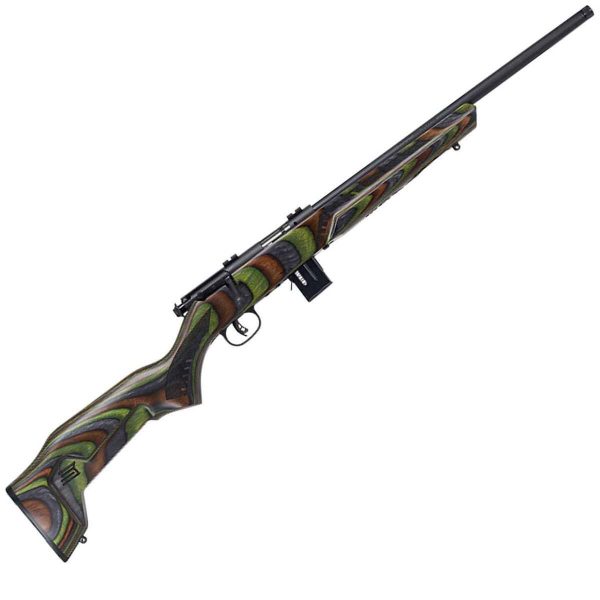 Savage Arms Mark II Minimalist Green Laminate Bolt Action Rifle - 22 WMR - 18in