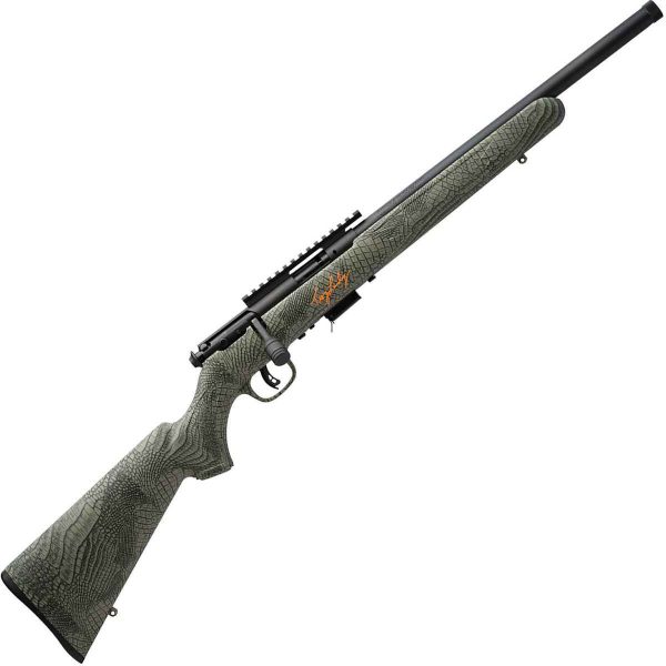 Savage 93 FV-SR Matte Blued Gator Camo Bolt Action Rifle - 22 WMR (22 Mag) - 16.5in