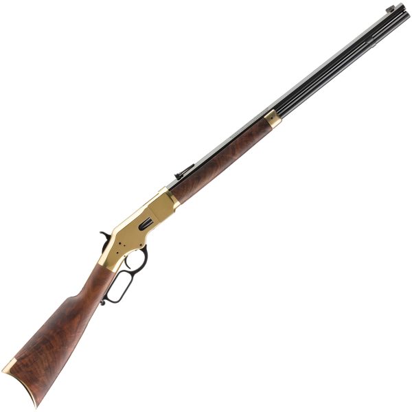 Winchester 1866 Deluxe Octagon Brushed Polish Lever Action Rifle - 45 (Long) Colt - 24in