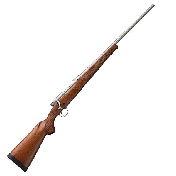 Winchester Model 70 Featherweight Matte Stainless/Walnut Bolt Action Rifle - 300 WSM (Winchester Short Mag) - 24in